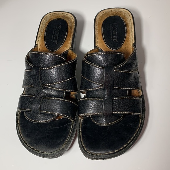 BORN Leather Hand Crafted Footwear some heel drag and wear tons of life left - Picture 3 of 7